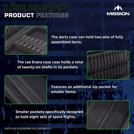 Mission Darts Players- EVA Dart Case - Lee Evans - view 4