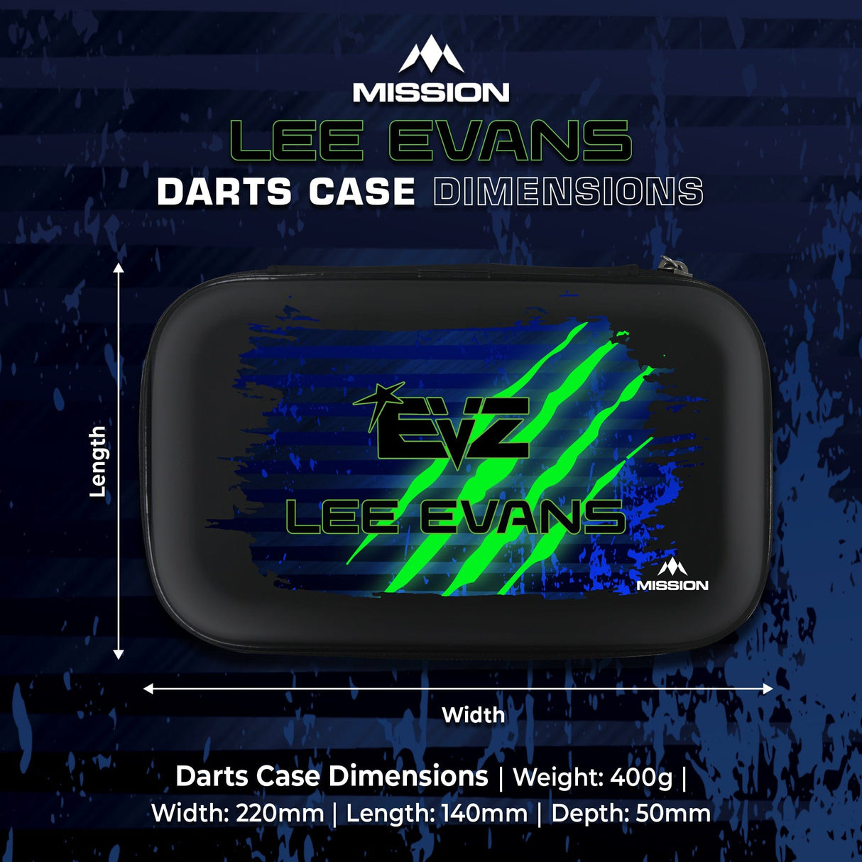 Mission Darts Players- EVA Dart Case - Lee Evans - view 5