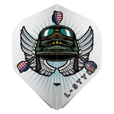 L-Style Leonard Gates V3 EZ Dart Flights White L1 Standard - view 2