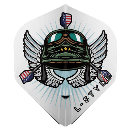 L-Style Leonard Gates V3 EZ Dart Flights White L1 Standard - view 2