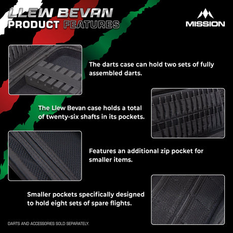 Mission Darts Players- EVA Dart Case - Llew Bevan - view 4