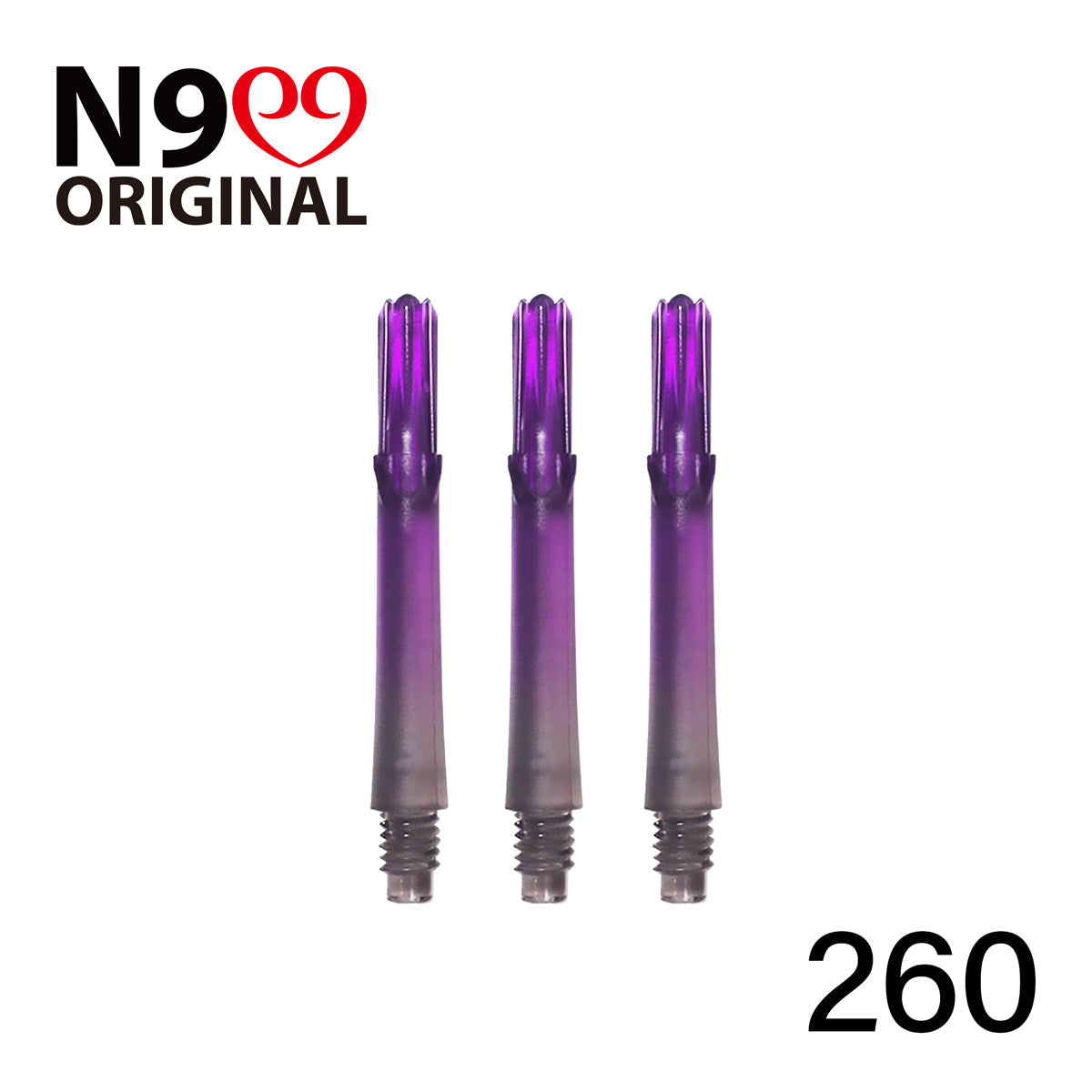 L-Style L-Shaft N9 Locked Straight Dart Shafts Clear Black Gradient - view 10