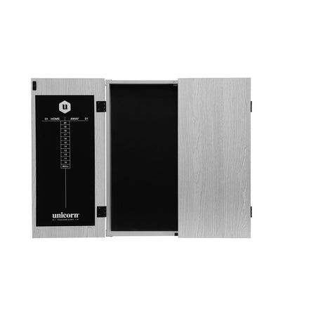 Maestro Grey Square Dartboard Cabinet by Unicorn - view 2