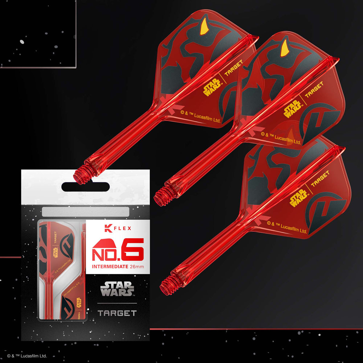STAR WARS™ | TARGET Darth Maul K-Flex No6 Integrated Flights and Shafts - view 2