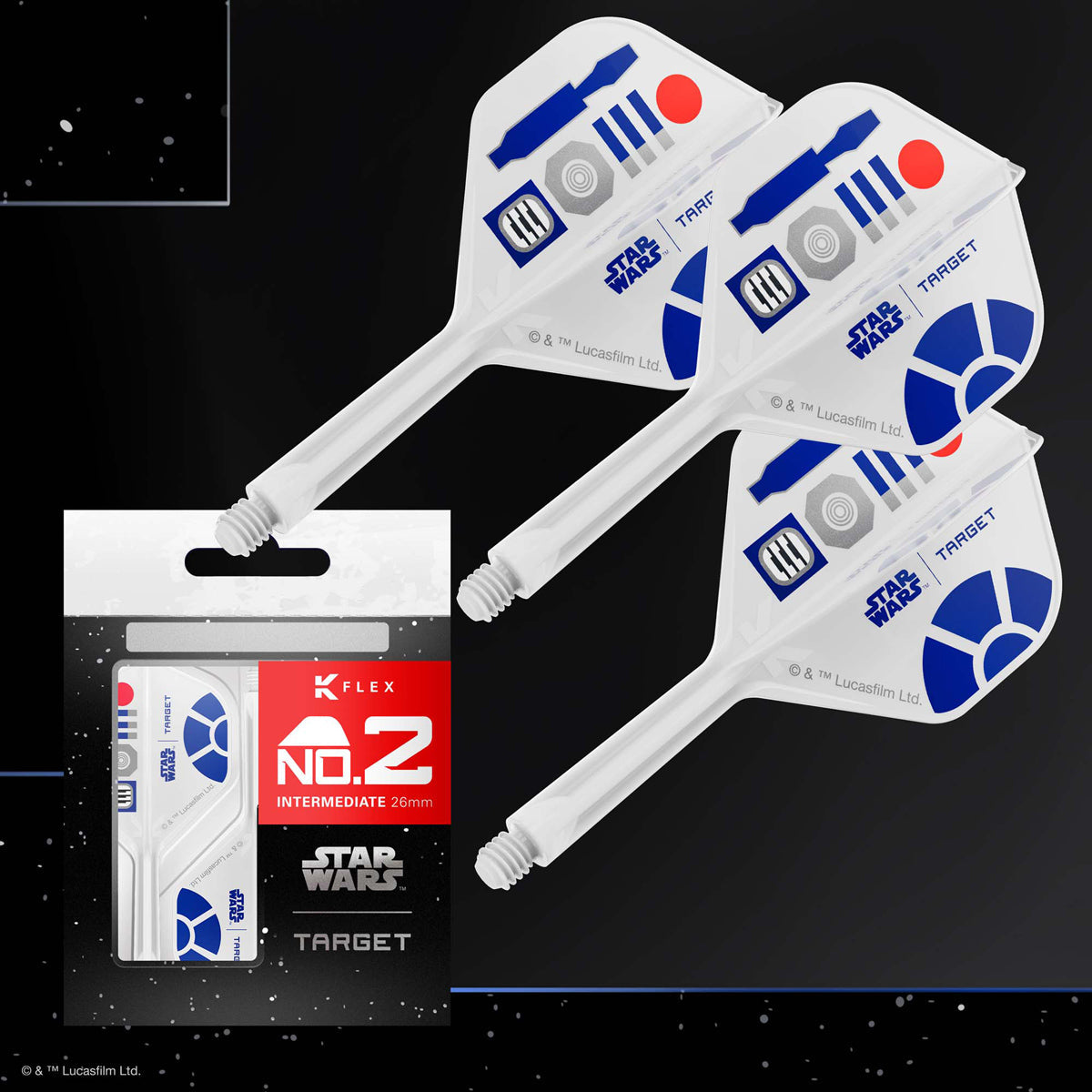 STAR WARS™ | TARGET R2-D2 K-Flex No2 Integrated Flights and Shafts - view 2