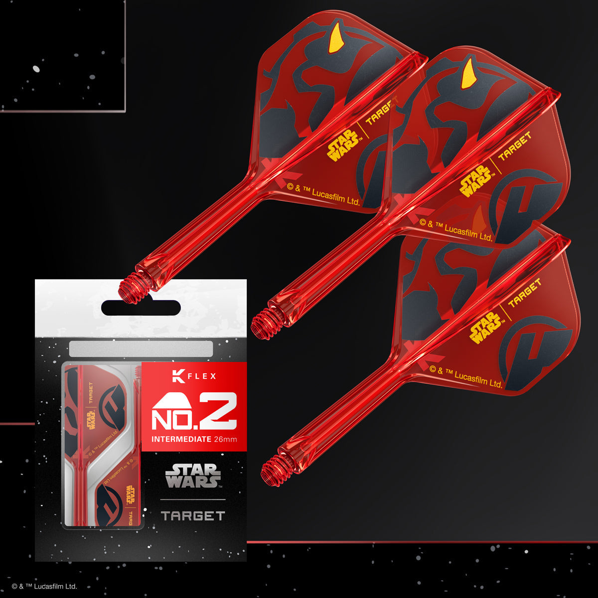 STAR WARS™ | TARGET Darth Maul K-Flex No2 Integrated Flights and Shafts - view 2