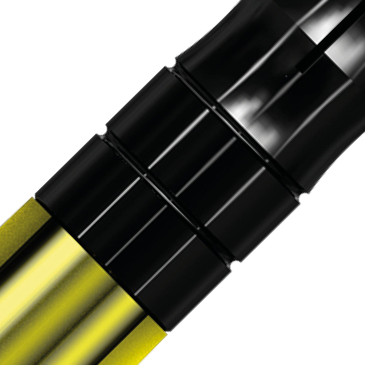 *Mission Sabre Shafts - Polycarbonate Dart Stems - Yellow - Black Top - view 11