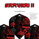 Mission Solo Dart Flights - Std - No2 - Samurai II - Red - view 3