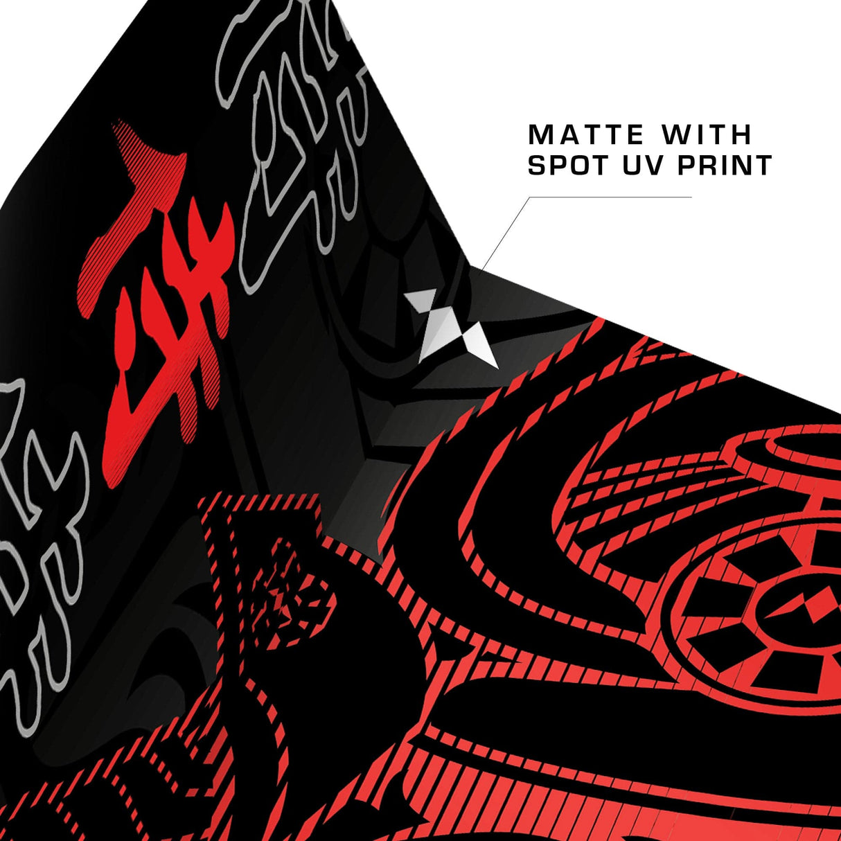 Mission Solo Dart Flights - Std - No2 - Samurai II - Red - view 4