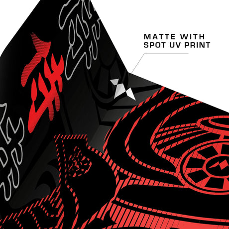 Mission Solo Dart Flights - Std - No2 - Samurai II - Red - view 4