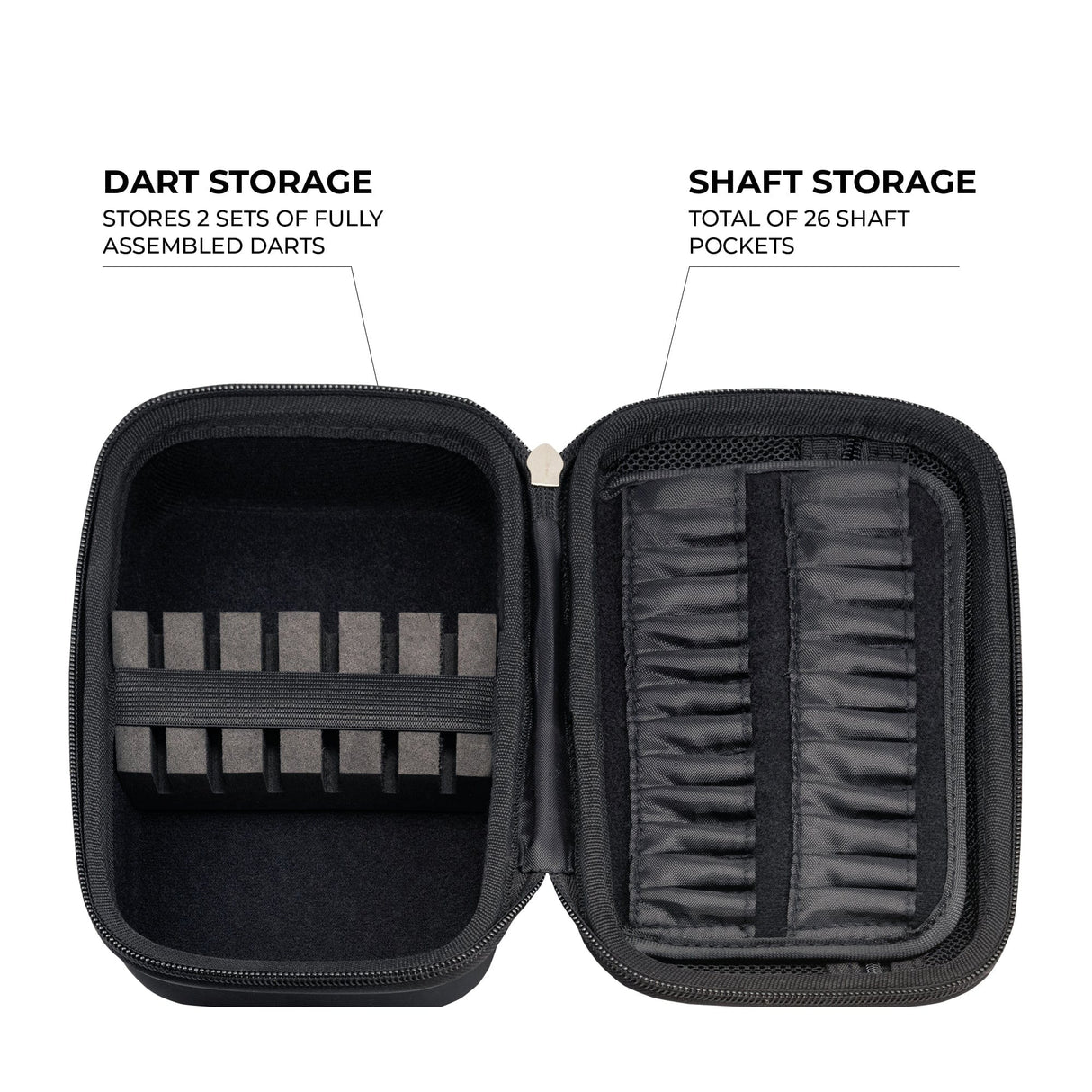 Mission Darts EVA Dart Case - Holds 2 Full Sets - Samurai - Grey - view 3