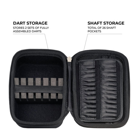 Mission Darts EVA Dart Case - Holds 2 Full Sets - Samurai - Grey - view 3