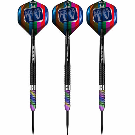 Mission Matthew Edgar Darts - Steel Tip - 90% Tungsten - Black & Coral PVD - view 2