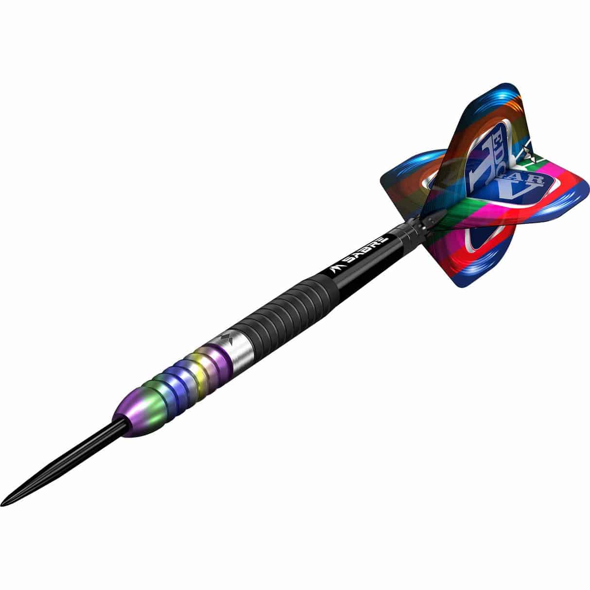 Mission Matthew Edgar Darts - Steel Tip - 90% Tungsten - Black & Coral PVD - The Darts Shop