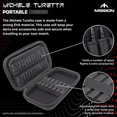 Mission Darts Players- EVA Dart Case - Michele Turetta - view 3