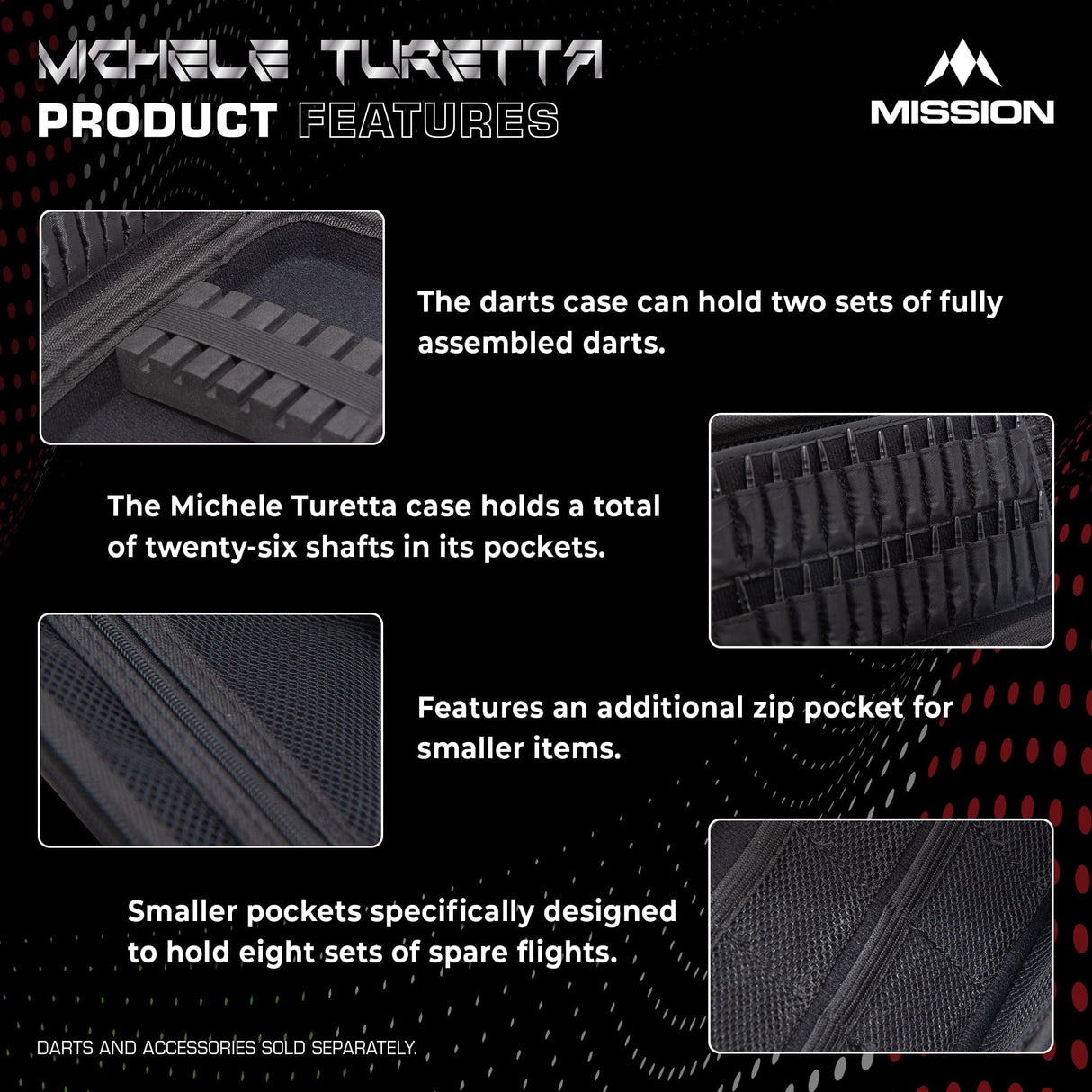 Mission Darts Players- EVA Dart Case - Michele Turetta - view 4