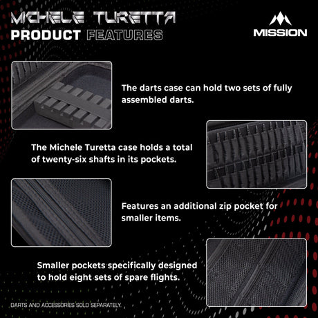 Mission Darts Players- EVA Dart Case - Michele Turetta - view 4
