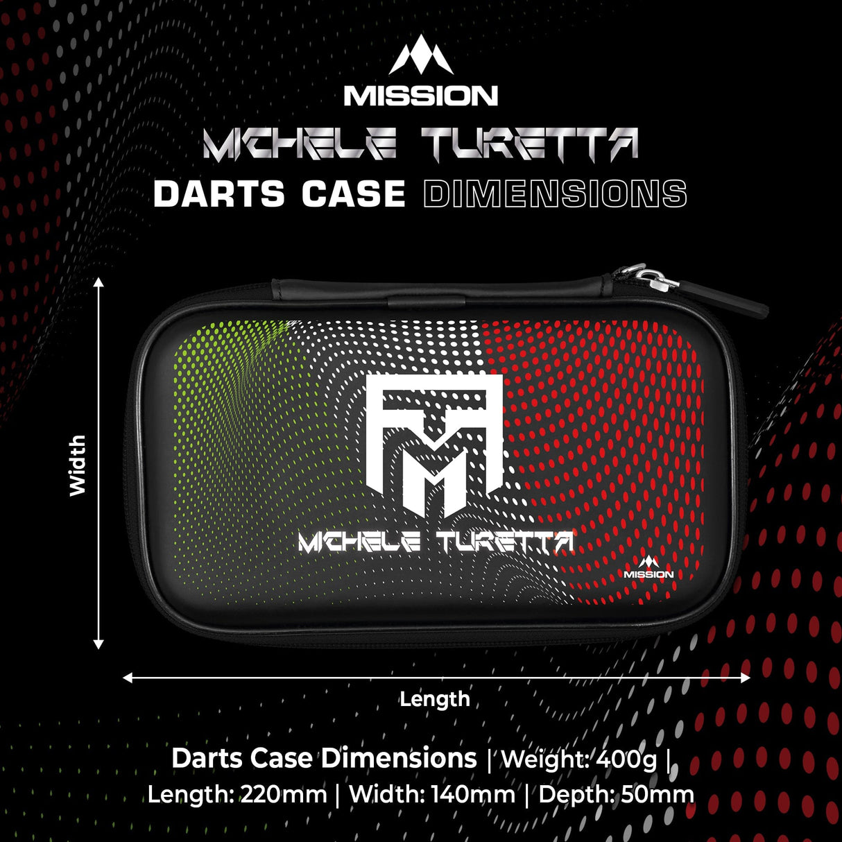 Mission Darts Players- EVA Dart Case - Michele Turetta - view 5