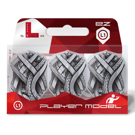L-Style Mike De Decker Type A EZ Dart Flights Clear White L1 Standard - view 3