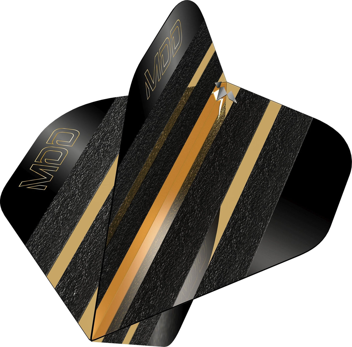 Mission Solo Dart Flights - 100 Micron - Standard No2 - Mike De Decker - Black & Gold - view 2