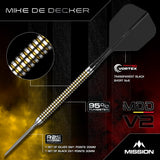 Mission Mike De Decker R2.5 Darts - Steel Tip - 95% Tungsten - V2 - view 2
