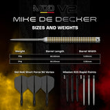 Mission Mike De Decker R2.5 Darts - Steel Tip - 95% Tungsten - V2 - view 3