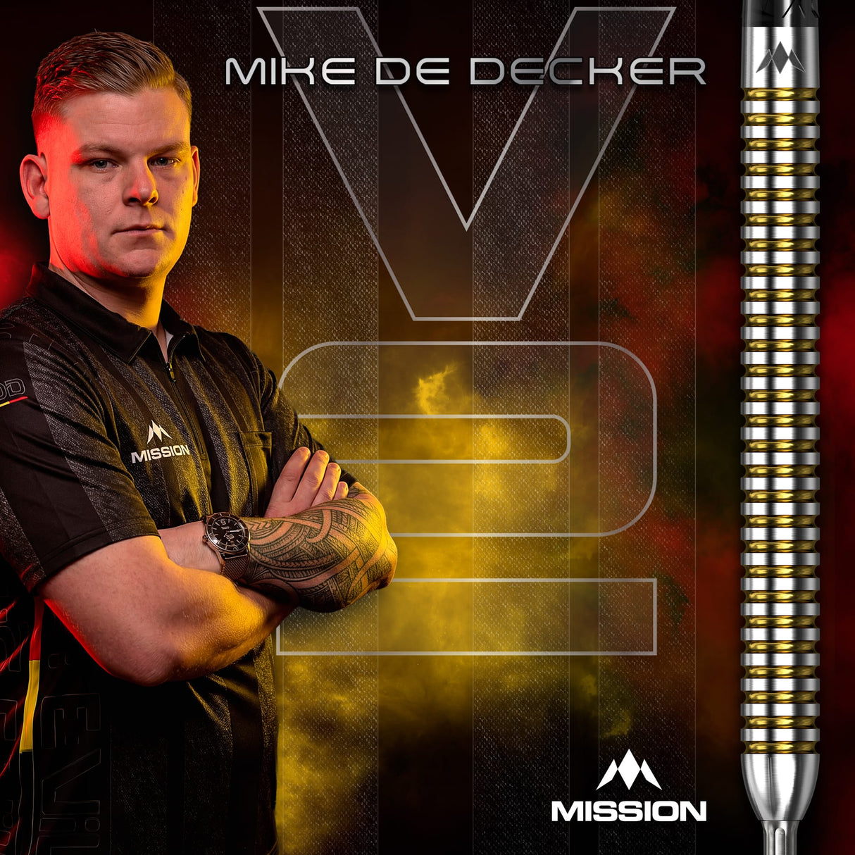 Mission Mike De Decker R2.5 Darts - Steel Tip - 95% Tungsten - V2 - view 7