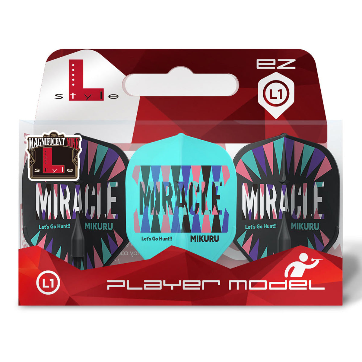 L-Style Mikuru Suzuki V6 Type B EZ Dart Flights Mix L1 Standard - view 3