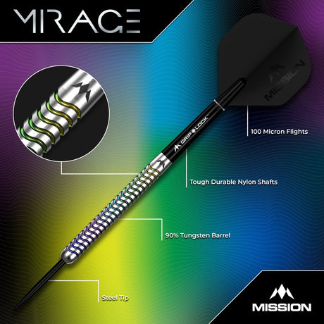 Mission Mirage Darts - Steel Tip - 90% Tungsten - view 2