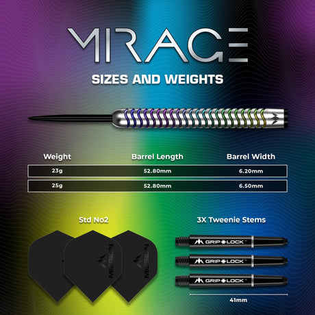 Mission Mirage Darts - Steel Tip - 90% Tungsten - view 4