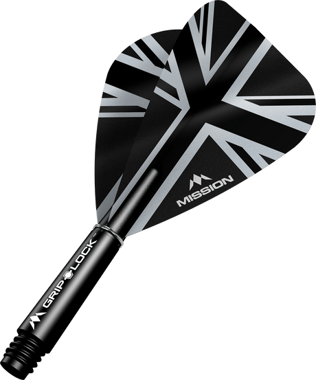 Mission Alliance Black Kite Dart Flights Combo With Griplock Shafts - view 2