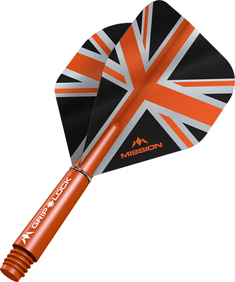 Mission Alliance Black No2 Dart Flights Combo With Griplock Shafts - view 5