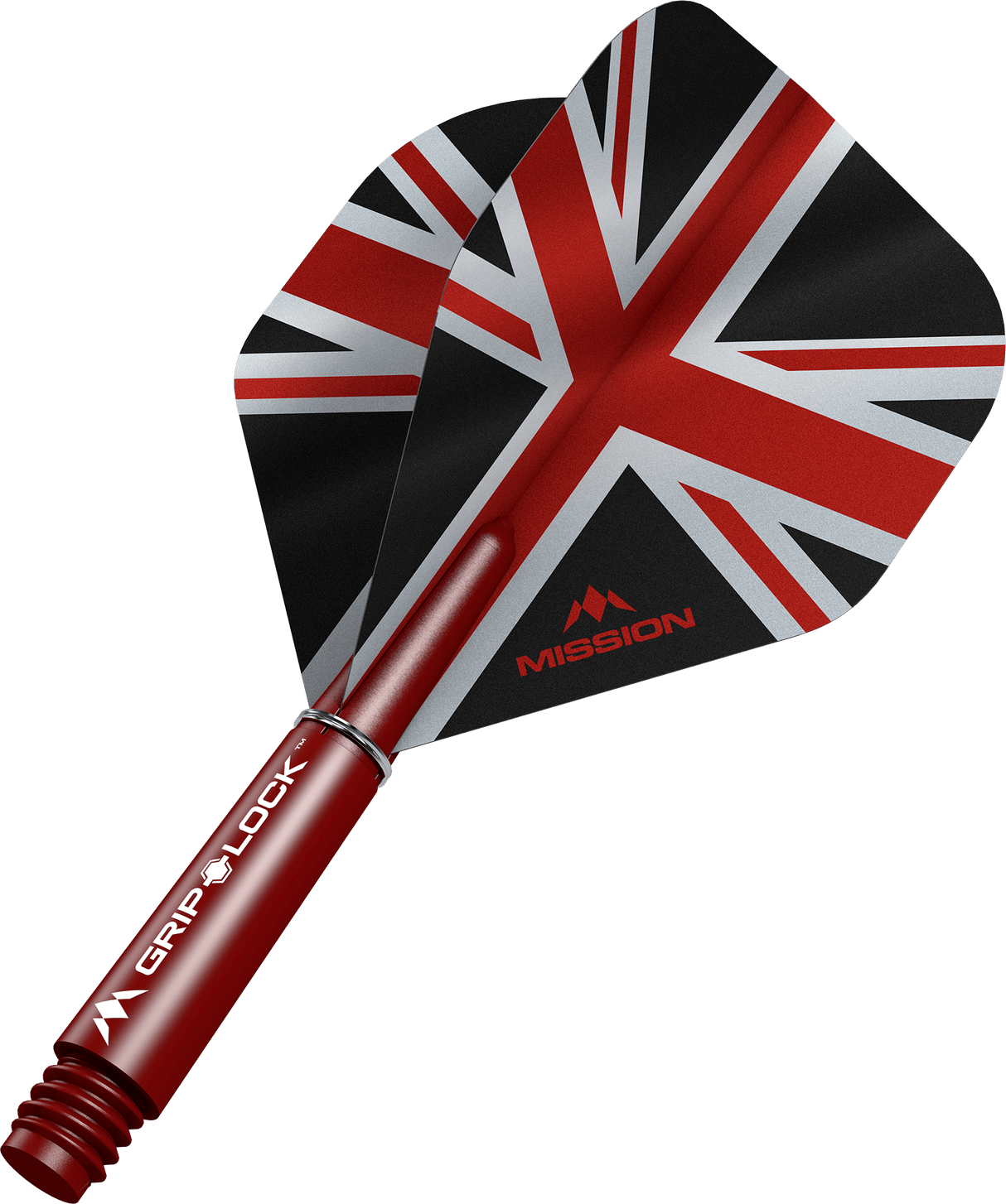 Mission Alliance Black No2 Dart Flights Combo With Griplock Shafts - view 8
