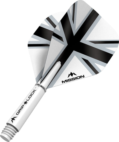Mission Alliance White Dart Flights Combo With Griplock Shafts - view 2