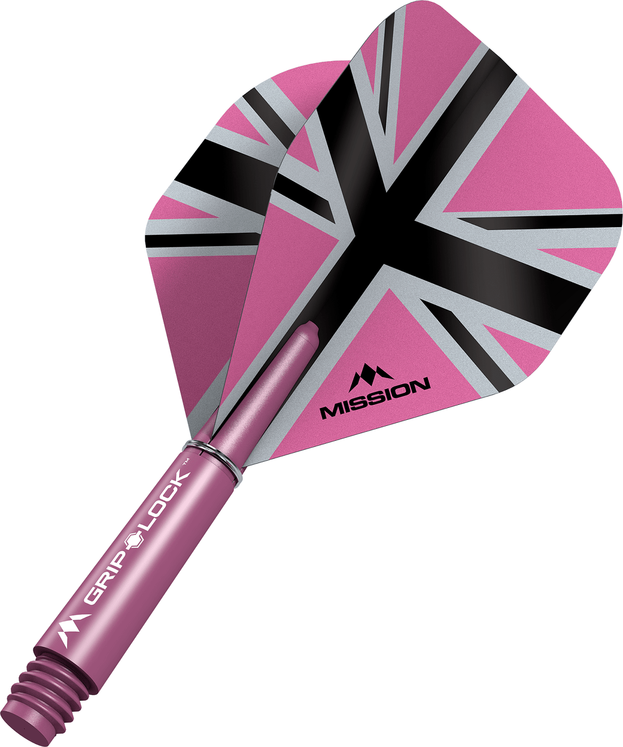 Mission Alliance X Black No2 Dart Flights Combo With Griplock Shafts - view 5