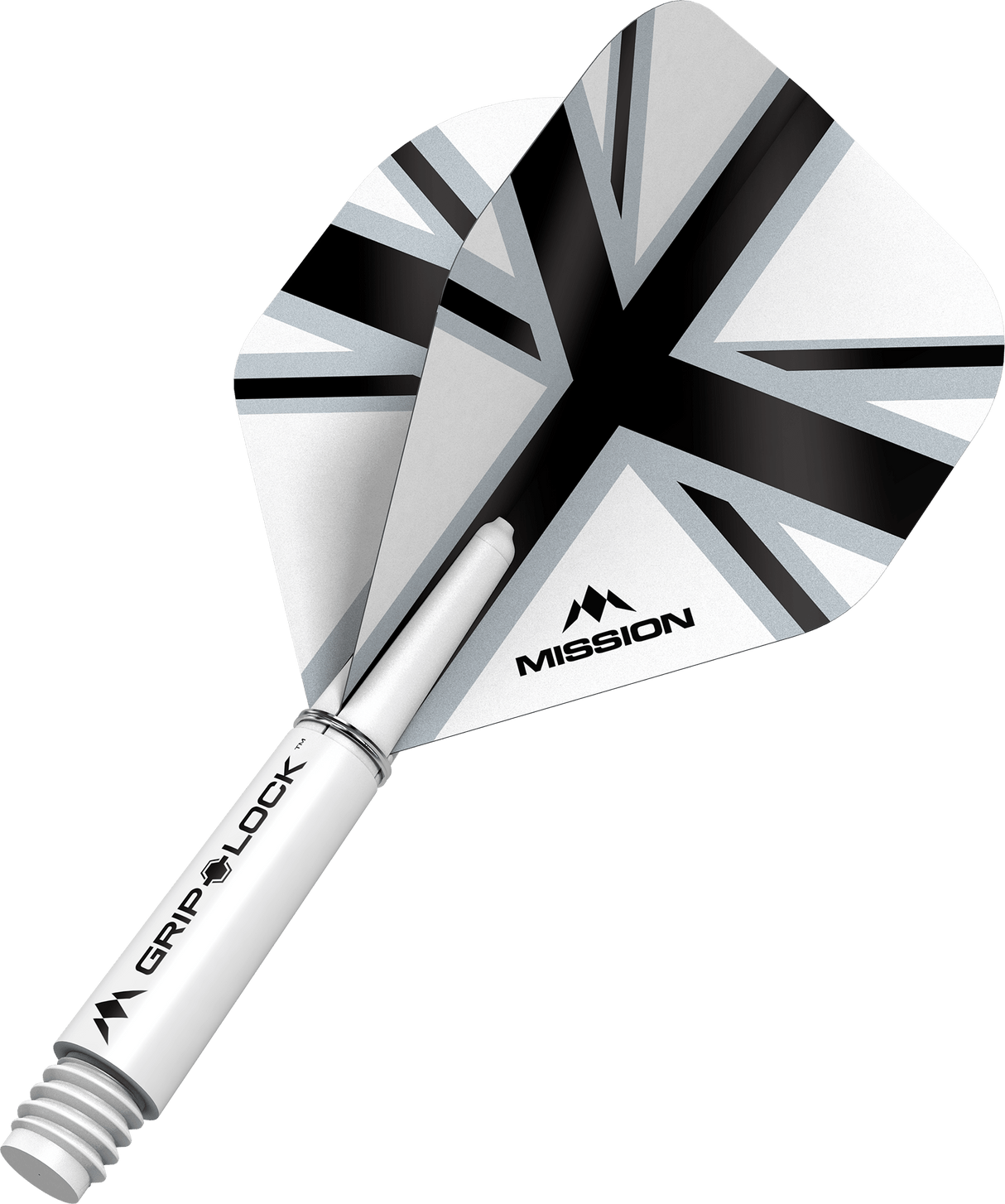 Mission Alliance X Black No2 Dart Flights Combo With Griplock Shafts - view 8