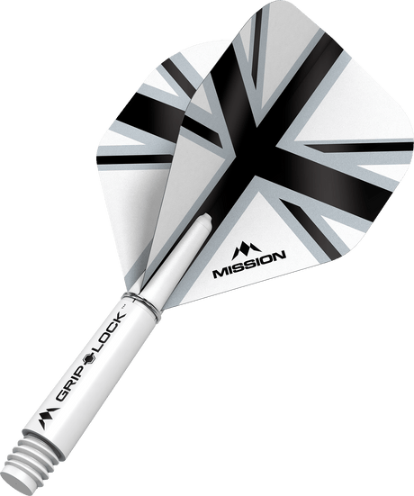 Mission Alliance X Black No2 Dart Flights Combo With Griplock Shafts - view 8