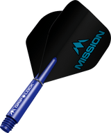 Mission Logo No2 Dart Flights Combo With Griplock Shafts - view 2