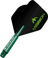 Mission Logo No2 Dart Flights Combo With Griplock Shafts - view 3