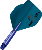 Mission Logo Matt Dart Flights Combo With Griplock Shafts - view 3