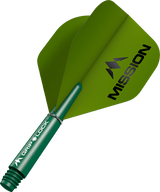 Mission Logo Matt Dart Flights Combo With Griplock Shafts - view 4