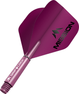 Mission Logo Matt Dart Flights Combo With Griplock Shafts - view 5