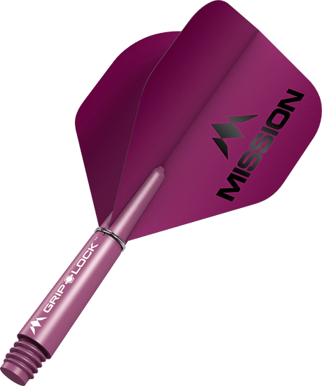 Mission Logo Matt Dart Flights Combo With Griplock Shafts - view 5