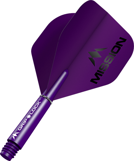 Mission Logo Matt Dart Flights Combo With Griplock Shafts - view 6