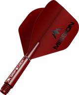 Mission Logo Matt Dart Flights Combo With Griplock Shafts - view 7