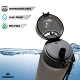 Mission Sports Water Bottle - 1000ml/32oz - BPA Free - view 3