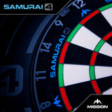 Mission Samurai 4 Dartboard - Professional - Knife Wire - Graphite Grey - view 2