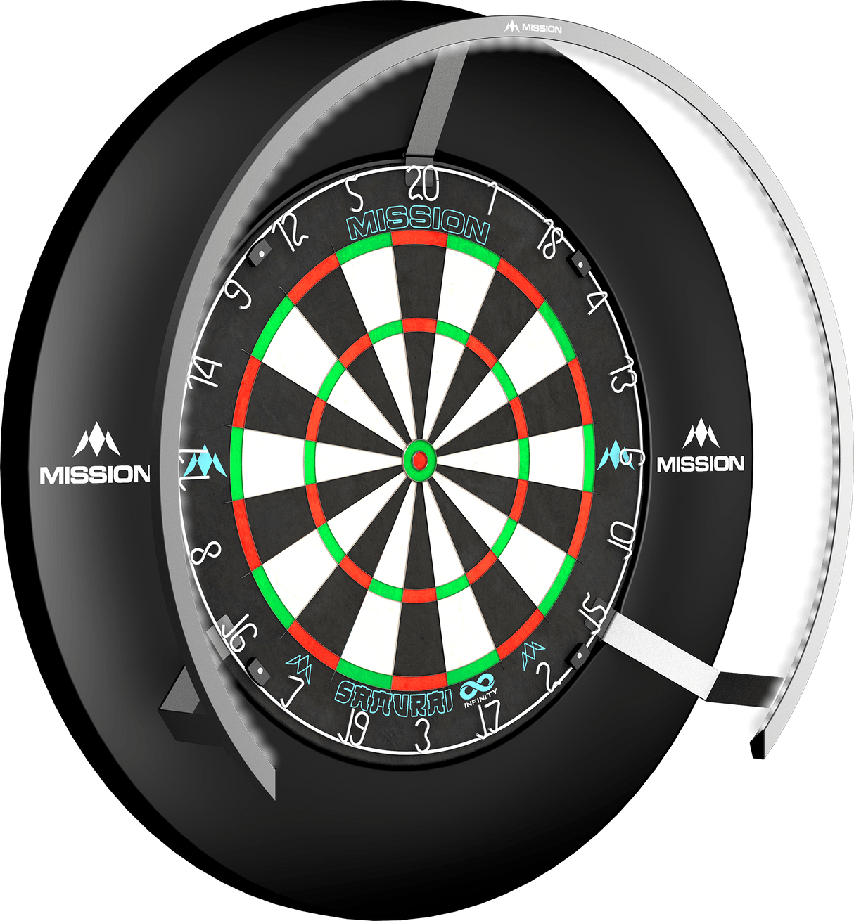 Mission Torus 270 Dartboard Lighting - Bright White Light - view 27