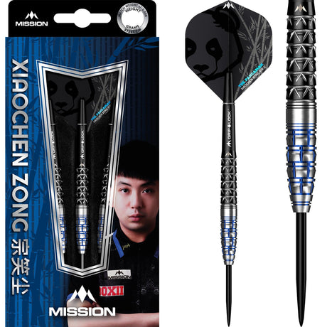 *Mission Xiaochen Zong Darts - Steel Tip - Pandaman - Black & Blue