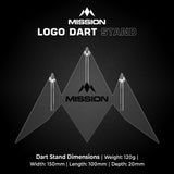 Mission Acrylic Dart Stand - Logo - 3 Dart Display Stand - view 5